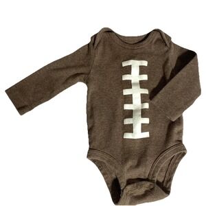 Carter's Infant Baby‎ Football Long Sleeve cotton Body Suit 3 months